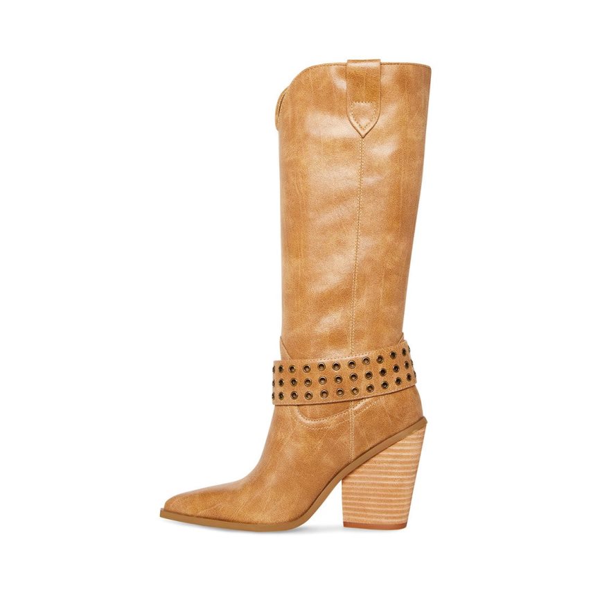 Botas Altas Steve Madden Lennon Mujer Marrones | ES OC2649